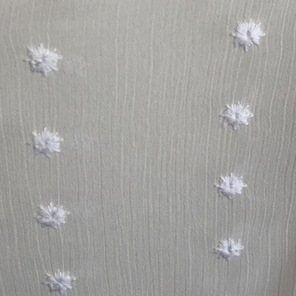 TORRID White Embroidered Blouse Sheer 3/4 Sleeves Women’s Plus Size 1X - Picture 5 of 16